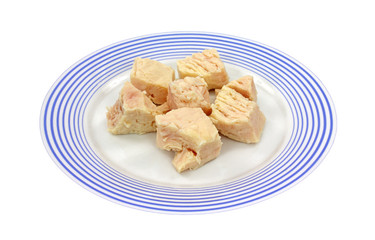 Chicken chunks on plate