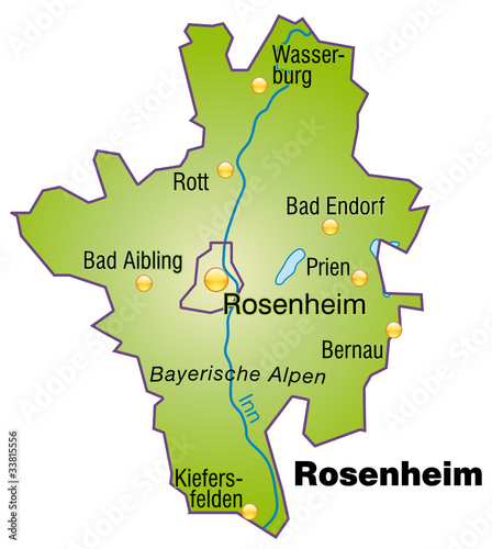 "Landkreis Rosenheim Variante 4" Stockfotos und lizenzfreie Vektoren