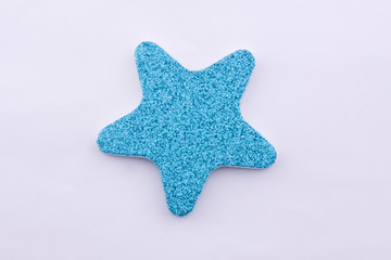 blue glitter star