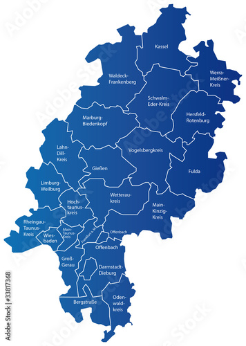 "Karte Hessen" Stockfotos und lizenzfreie Vektoren auf Fotolia.com