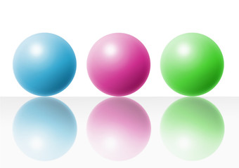 Bunte Kugeln mit Siegelung