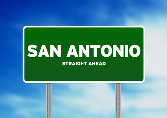 San Antonio, Texas Highway Sign