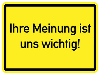 Obraz premium Ihre Meinung ist uns wichtig