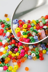 Beads heap isolated