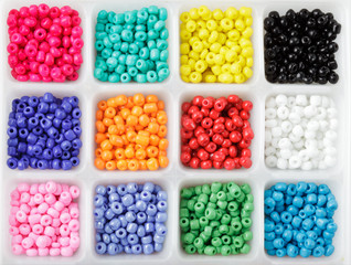 Beads in boxes