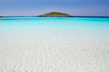 Formentera beach illetas white sand turquoise water