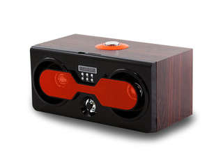 Obraz premium audio speaker on the white background