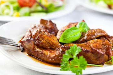 Roasted chicken wings