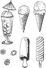 Ice cream doodles