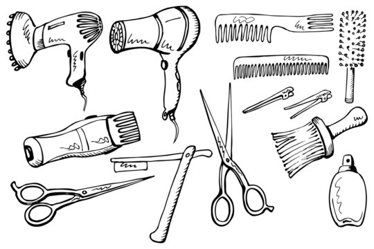 Hairdresser equipment set