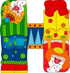 Clowns Letter H
