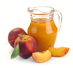 peach juice and fruit