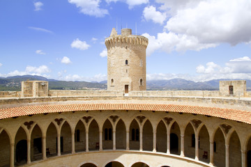 Castle Castillo de Bellver in Majorca at Palma of Mallorca © lunamarina