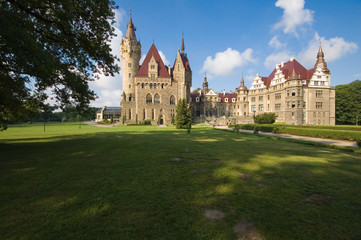 Fototapeta na wymiar Zamek w Mosznej
