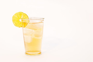 Fresh Ice Tea Drink With Lemon