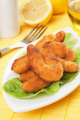 Breaded shrimp snack