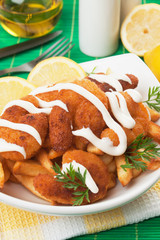 Breaded shrimp snack