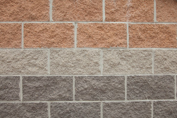 Modern brick wall