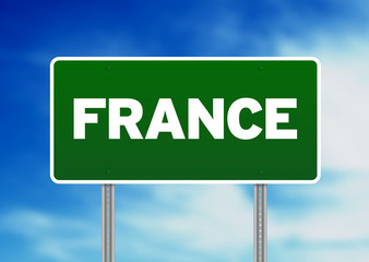 France Highway Sign