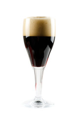 Glass of dark beer