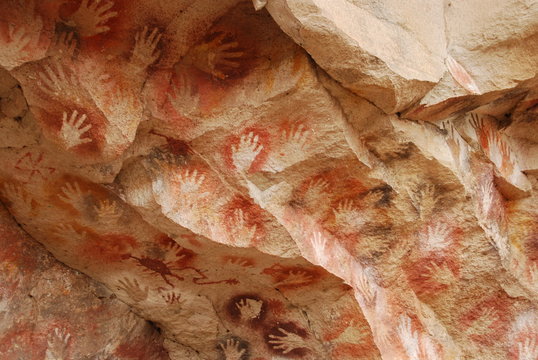 Arte rupestre - Cueva de las Manos - Argentina