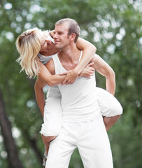 Fototapeta premium happy couple