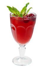 cranberry cocktail  closeup