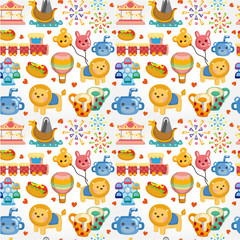 seamless playground pattern.