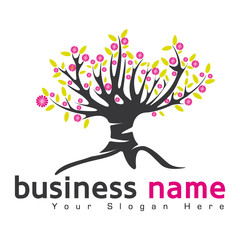 logo business arbre