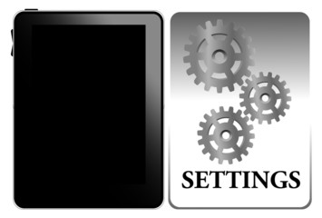 Settings of tablet pc
