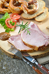 Bayerische Brettljause mit Ripperl