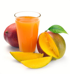 mango juice and fruit