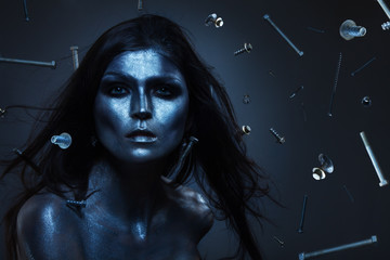 Metal woman
