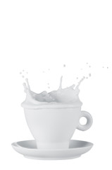 Milk splash out of cup
