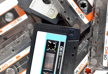 Vintage cassette tapes