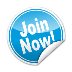 Pegatina Join Now! con reborde