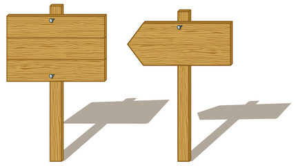 Wood signs