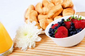 Early breakfast.