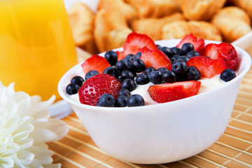 Early breakfast.