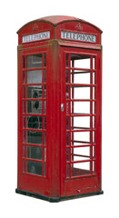 Fototapeta premium Red telephone box