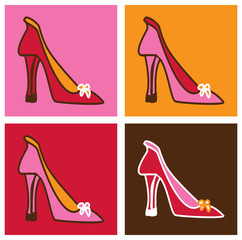 Pop pink stilettos background