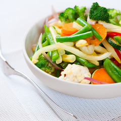 Mixed cooked vegetables