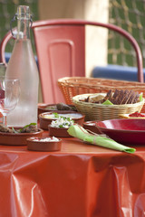 Terrasse de restaurant l'&eacute;t&eacute;