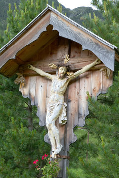 Bildstock in den Bergen, S&uuml;dtirol