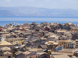 Panorama Corfu - obrazy, fototapety, plakaty