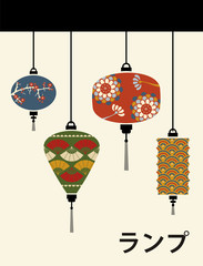 Japan lamps background