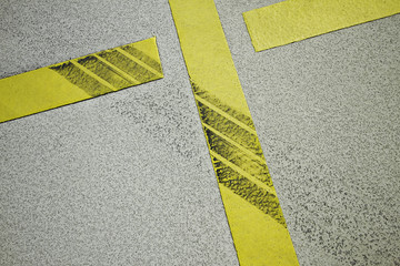 Reifenspur parkplatz