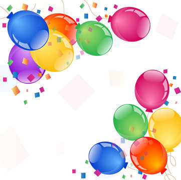 Party colorful balloons