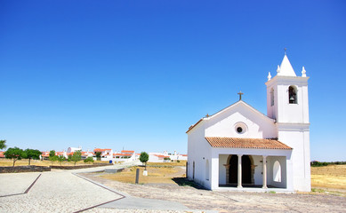 Church in Luz village, Portugal.