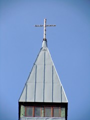 Tower of lutheran church in Riga, Latvia